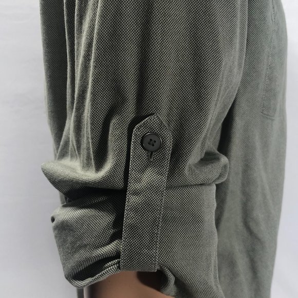 Artful Dodger green oxford shirt with rollup sleeves Large - Picture 7 of 12